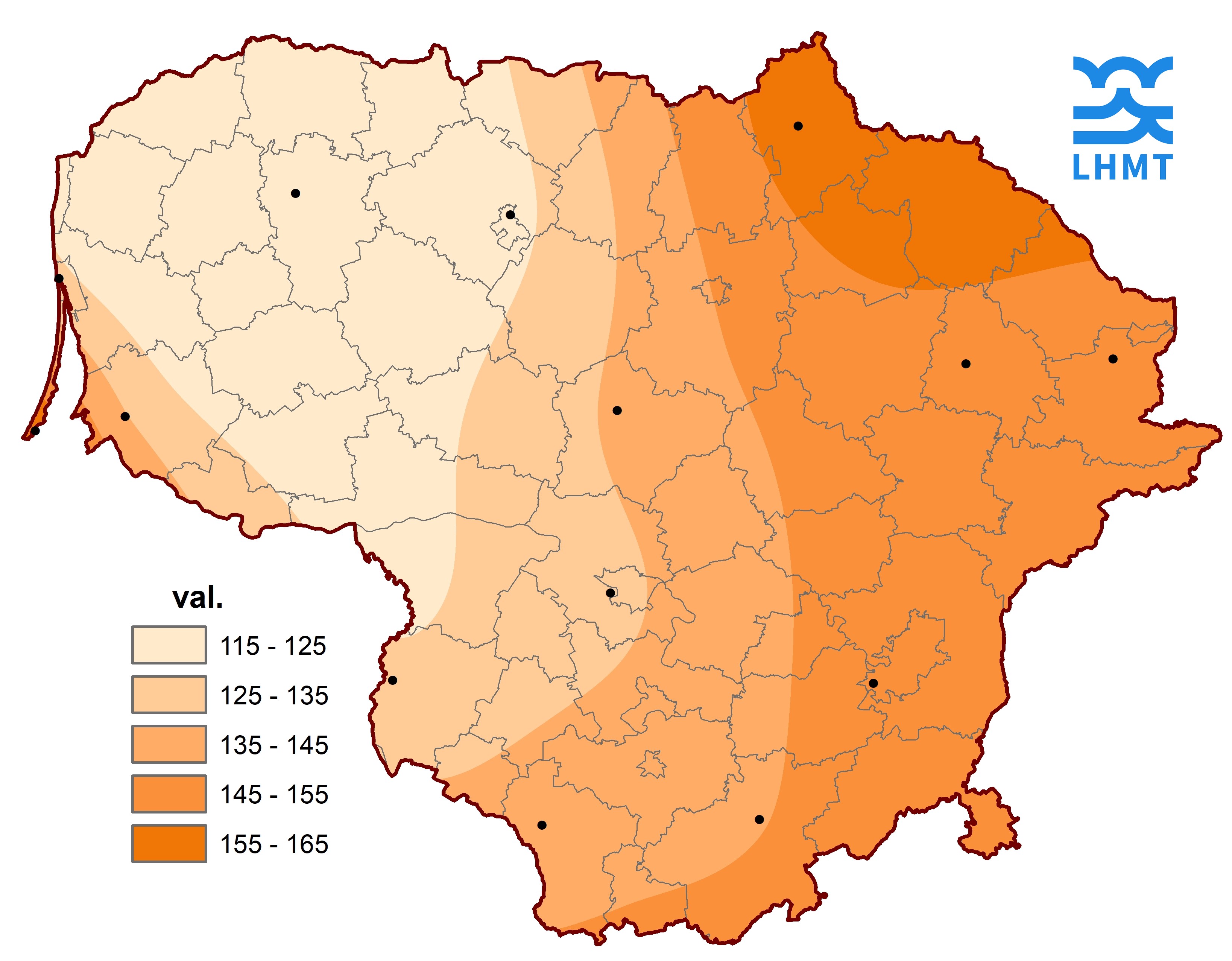  3 pav. Saulės spindėjimo trukmė kovo mėnesį