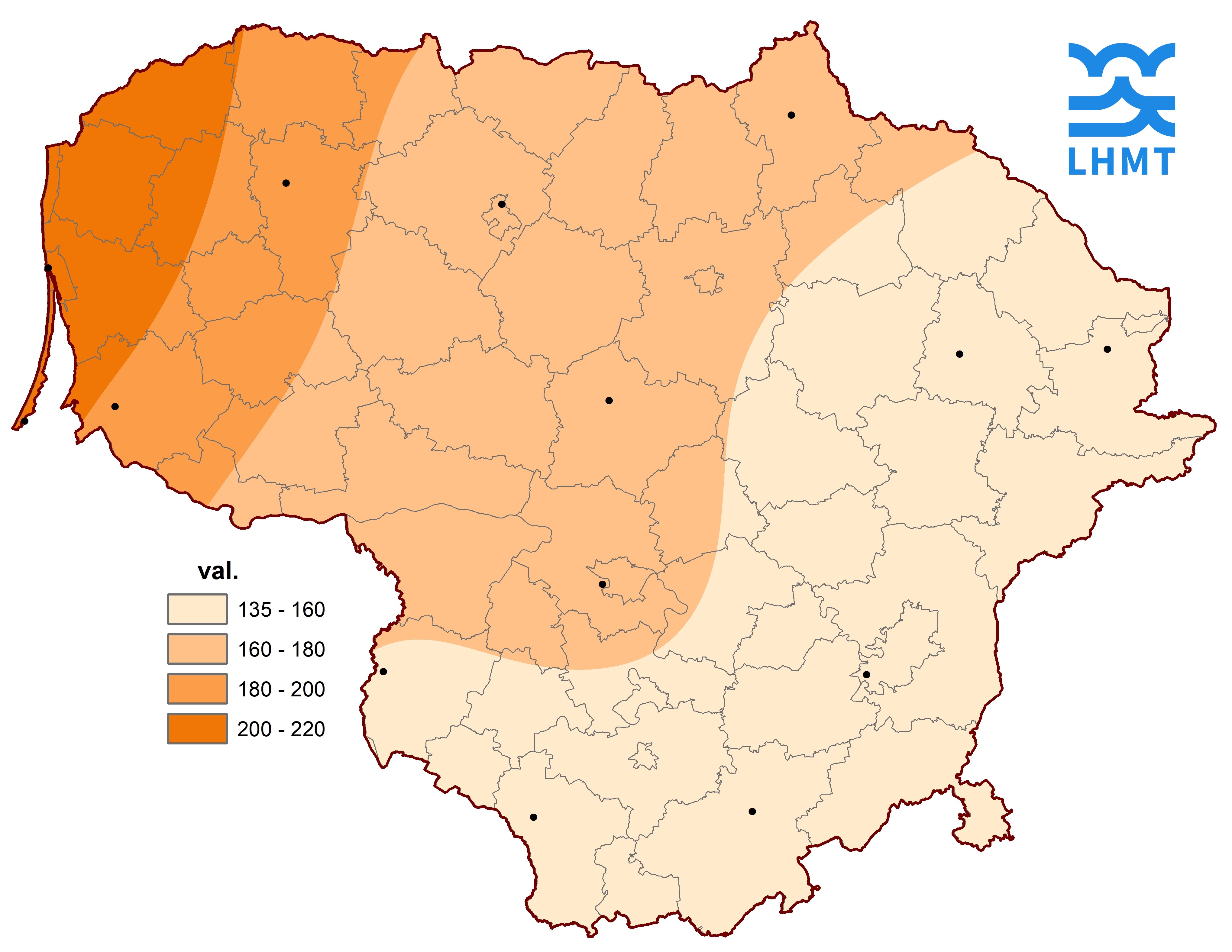  3 pav. Saulės spindėjimo trukmė rugsėjo mėnesį