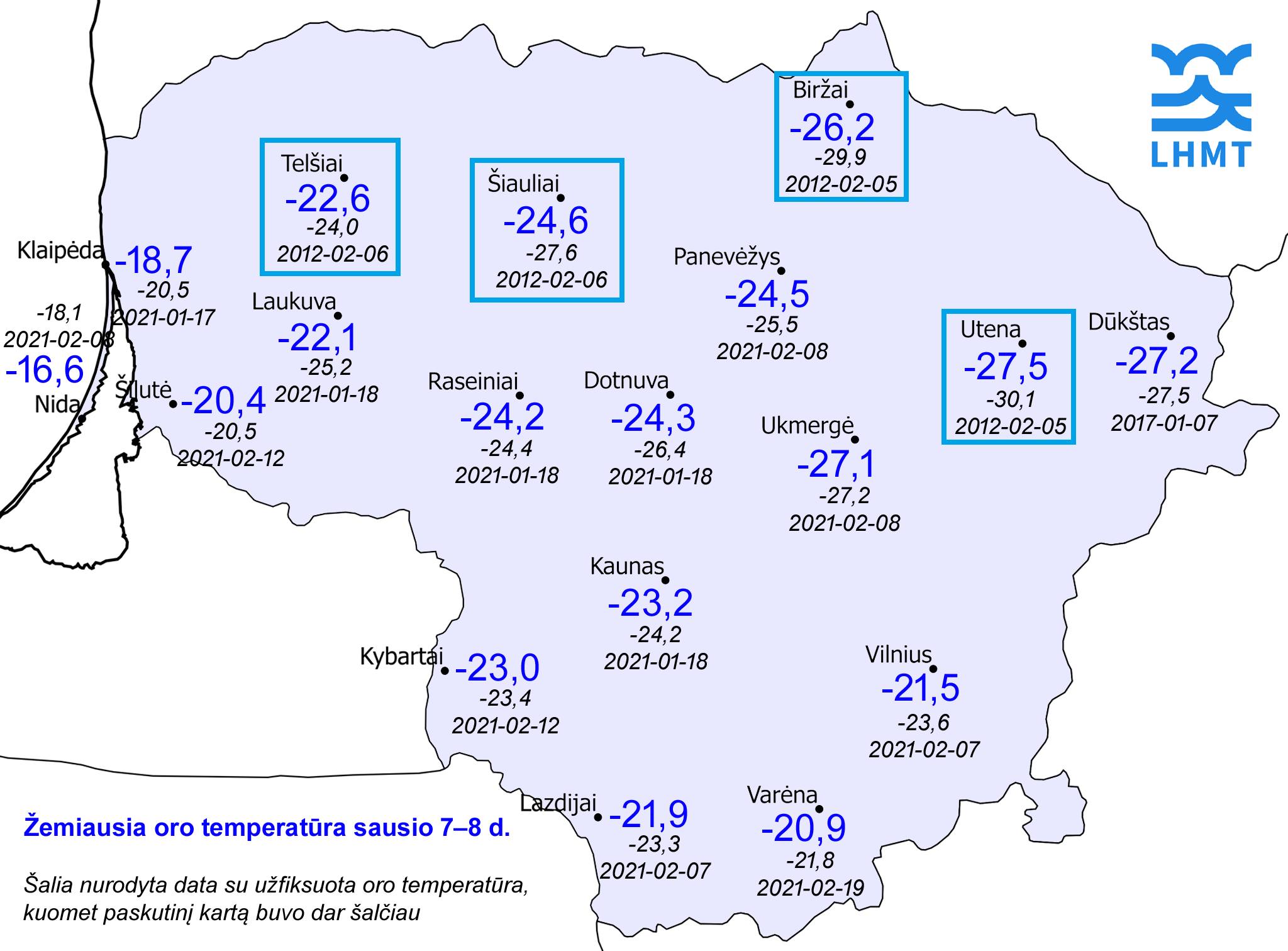 2024-01-08 | Jau senokai nebuvo tokių šalčių, tačiau naujų rekordų nepasiekėme