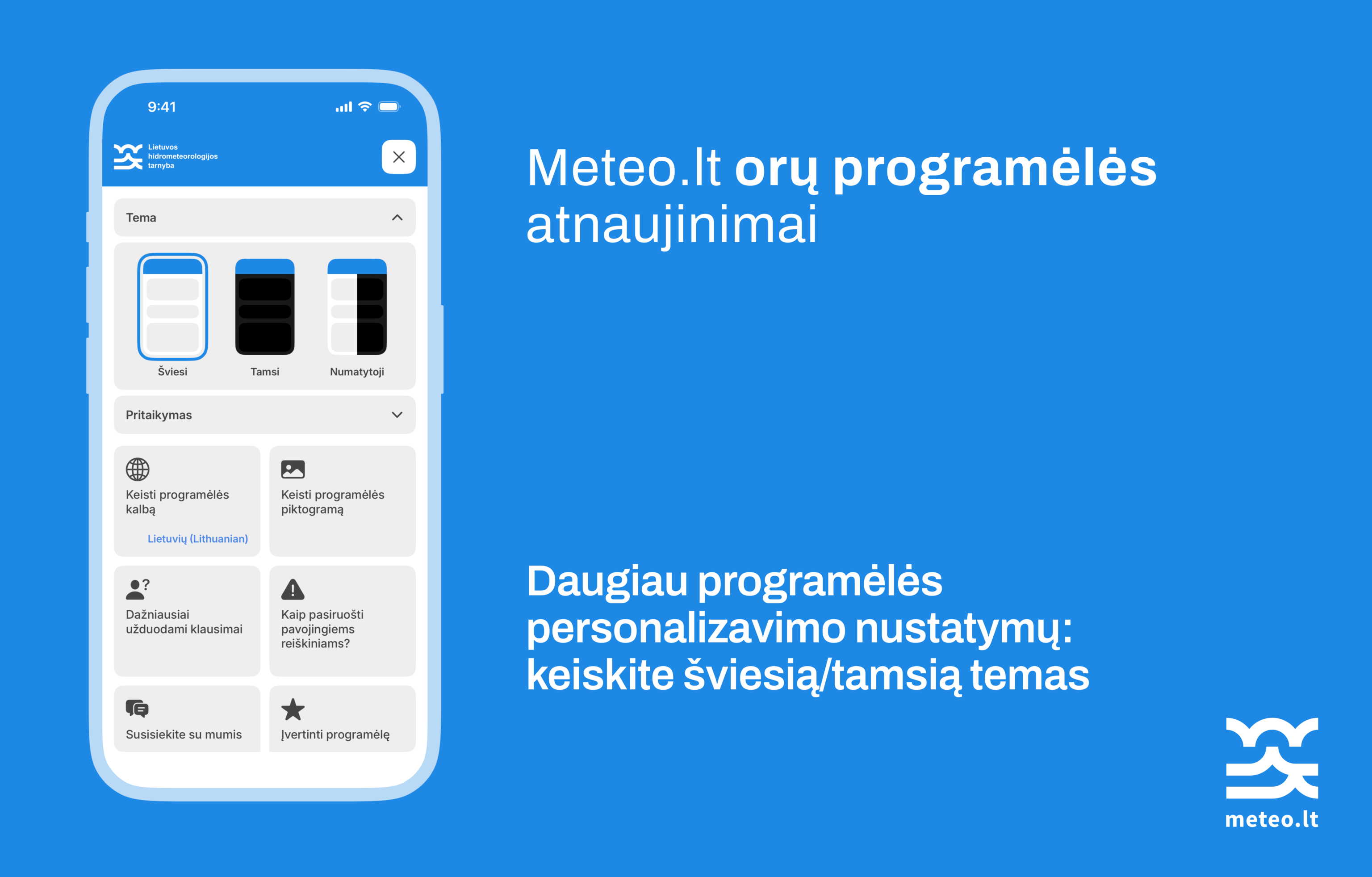 2025-10-15 | Išleistas „Meteo.lt“ orų programėlės atnaujinimas