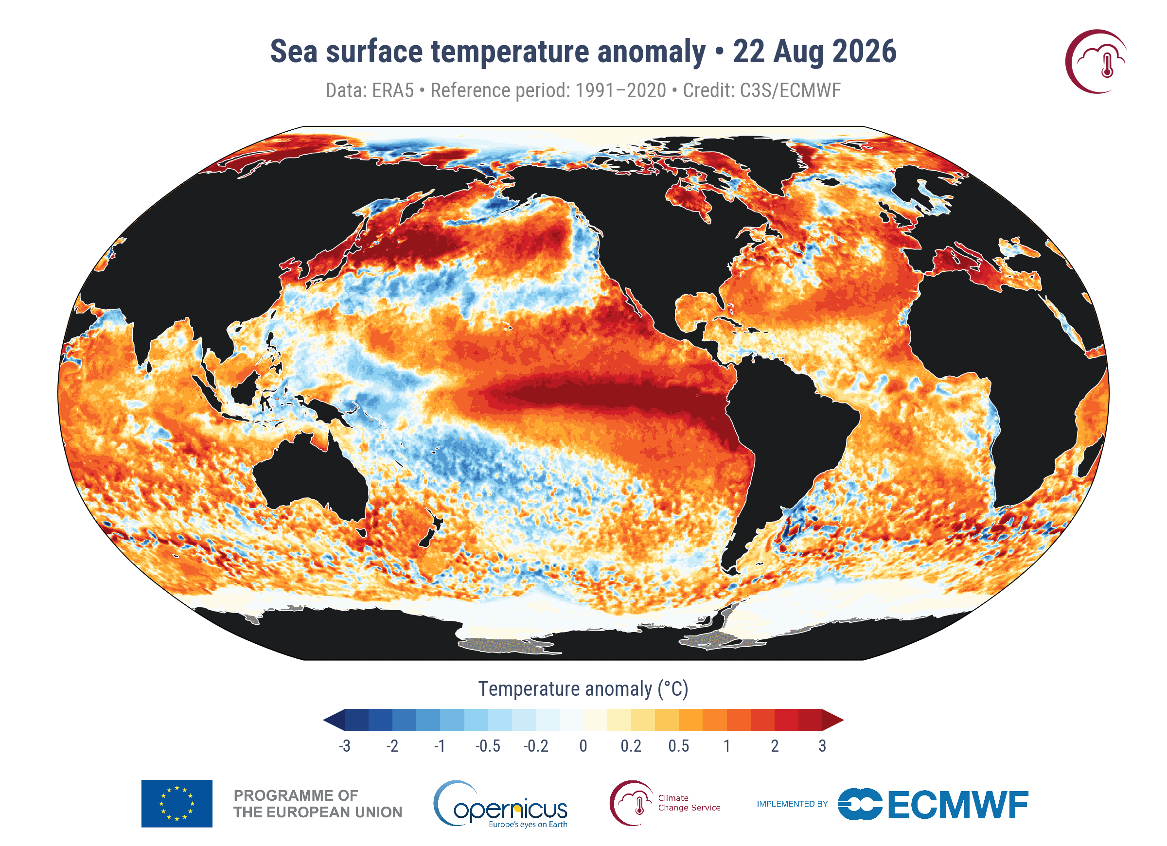 2026-08-25 | „Copernicus“: globali jūros paviršiaus temperatūra viršijo 2024 m. rekordą